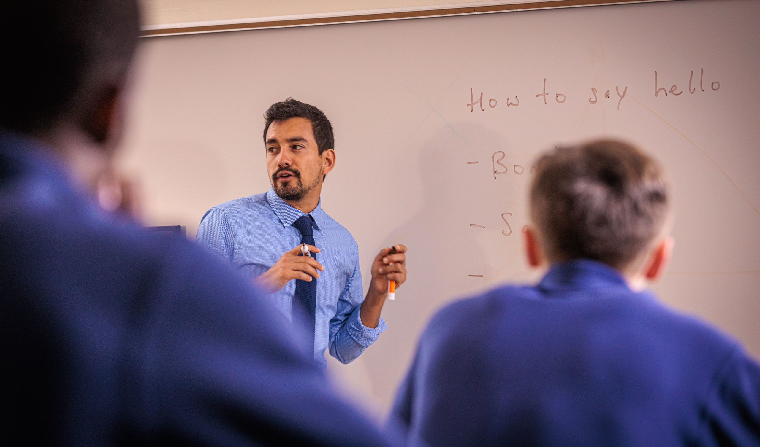Oak Hill Academy students in class